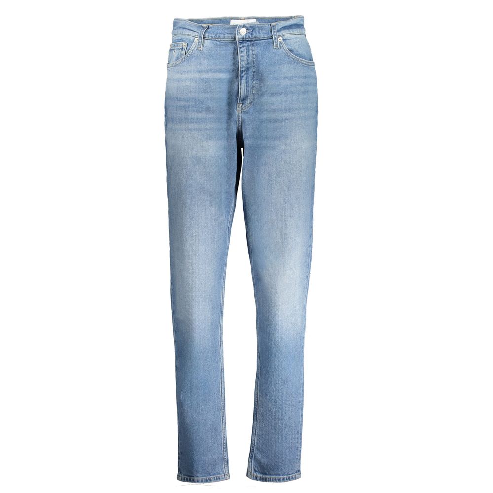 Jean Calvin Klein Azzurro en coton pour femme