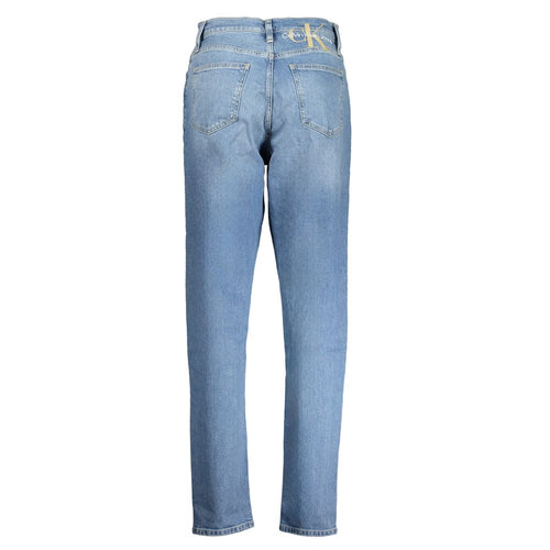 Calvin Klein Azzurro Cotton Jeans för Dam