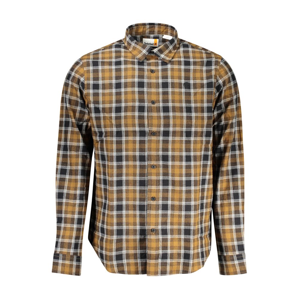Chemise homme Timberland marron en coton