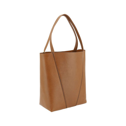 Borsa a spalla Chloé in pelle di vitello marrone Bos Taurus