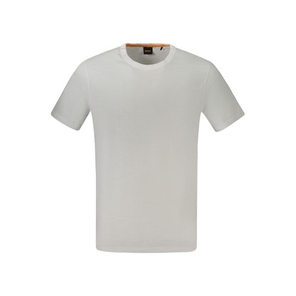 T-shirt da uomo in cotone bianco Hugo Boss