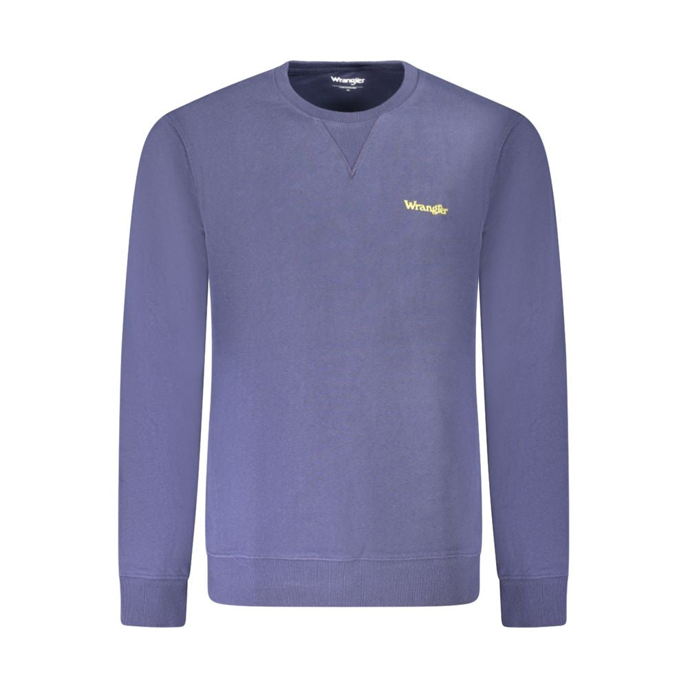 Felpa da uomo in cotone blu Wrangler