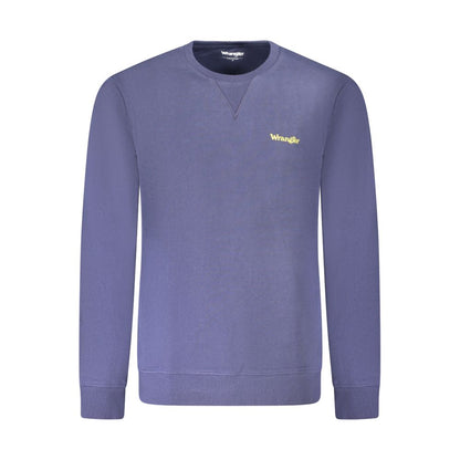 Felpa da uomo in cotone blu Wrangler