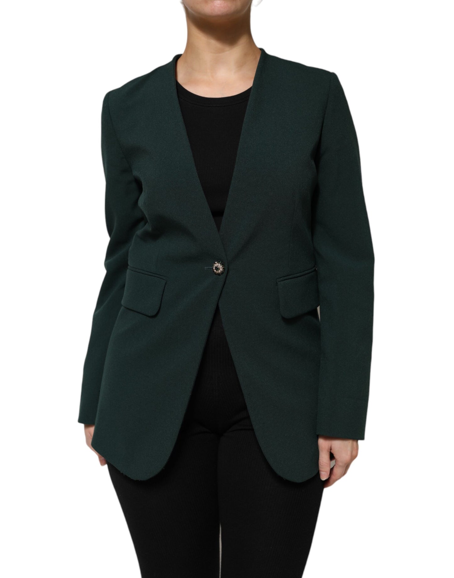Manteau vert à un bouton Maison Margiela