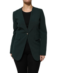 Manteau vert à un bouton Maison Margiela
