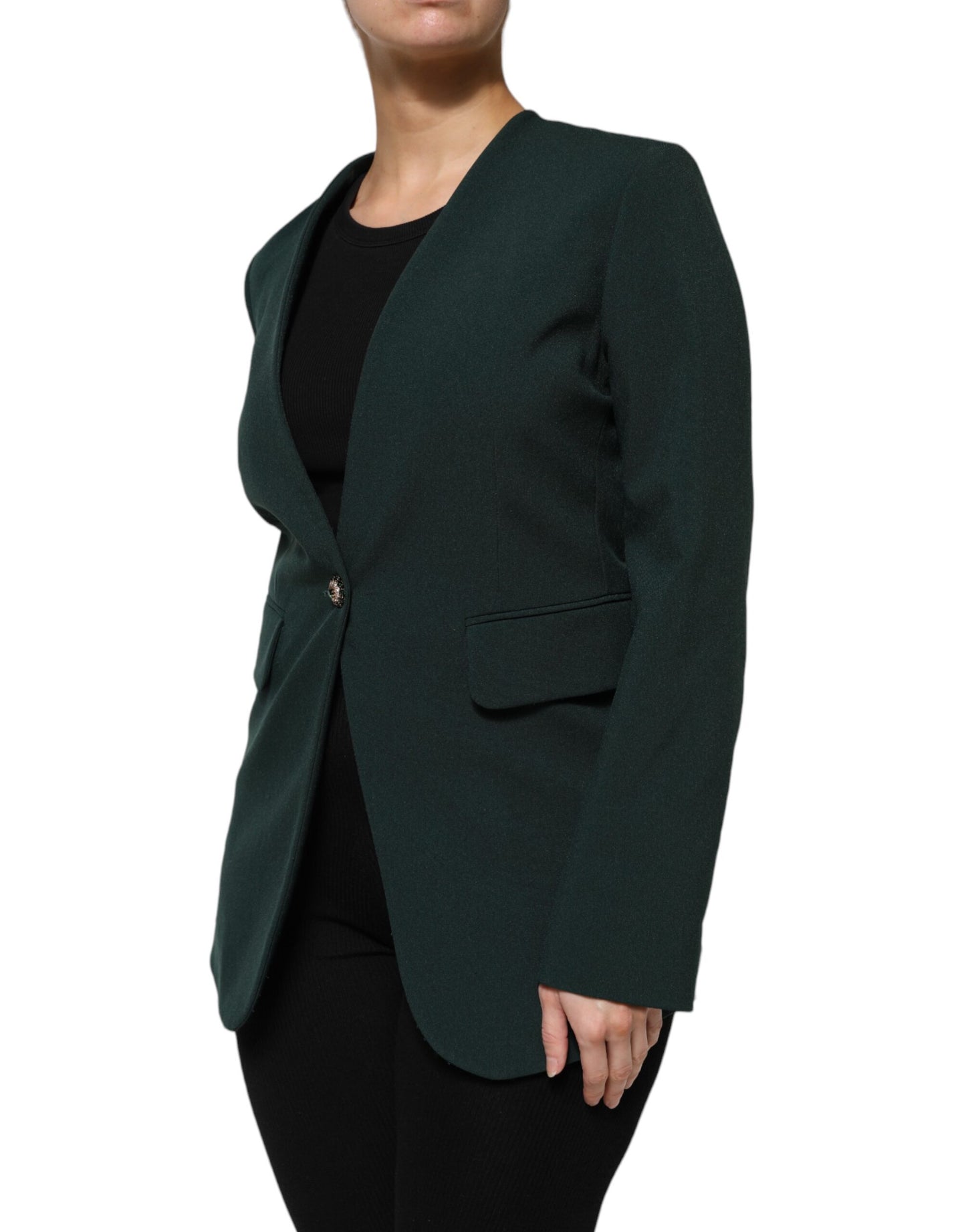Manteau vert à un bouton Maison Margiela
