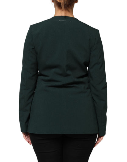 Manteau vert à un bouton Maison Margiela