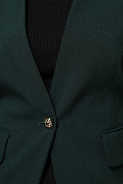 Manteau vert à un bouton Maison Margiela