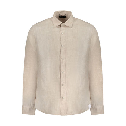 Camicia da uomo in lino beige North Sails