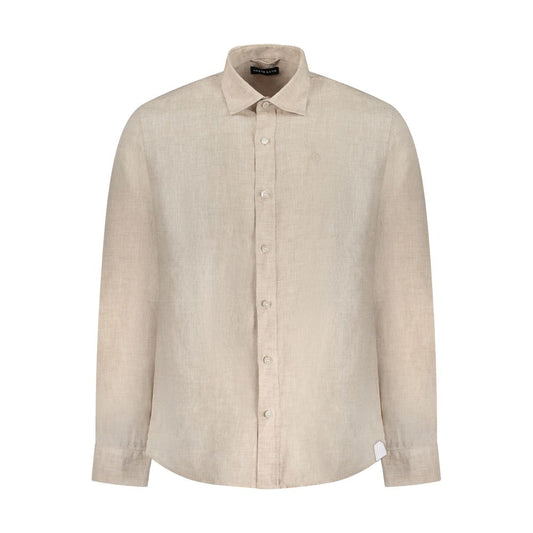 Camicia da uomo in lino beige North Sails
