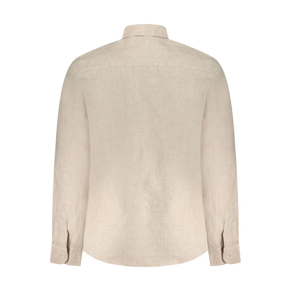 Camicia da uomo in lino beige North Sails