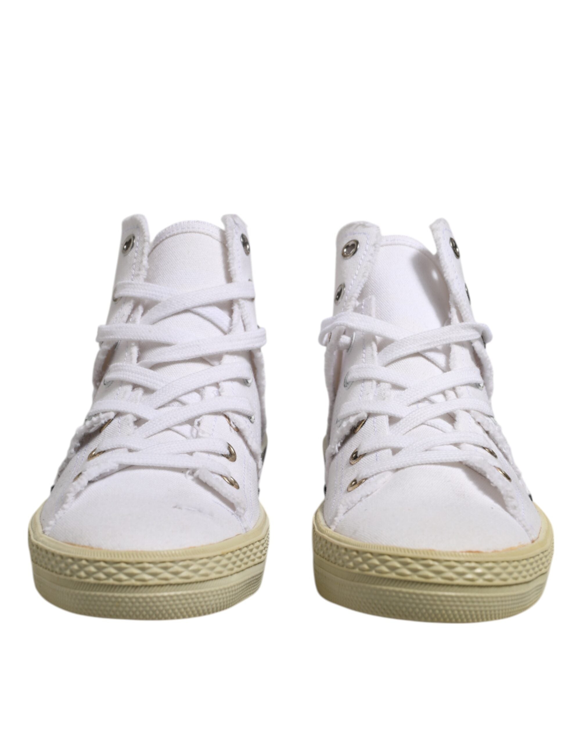 Baskets montantes blanches à lacets pour femmes Maison Margiela