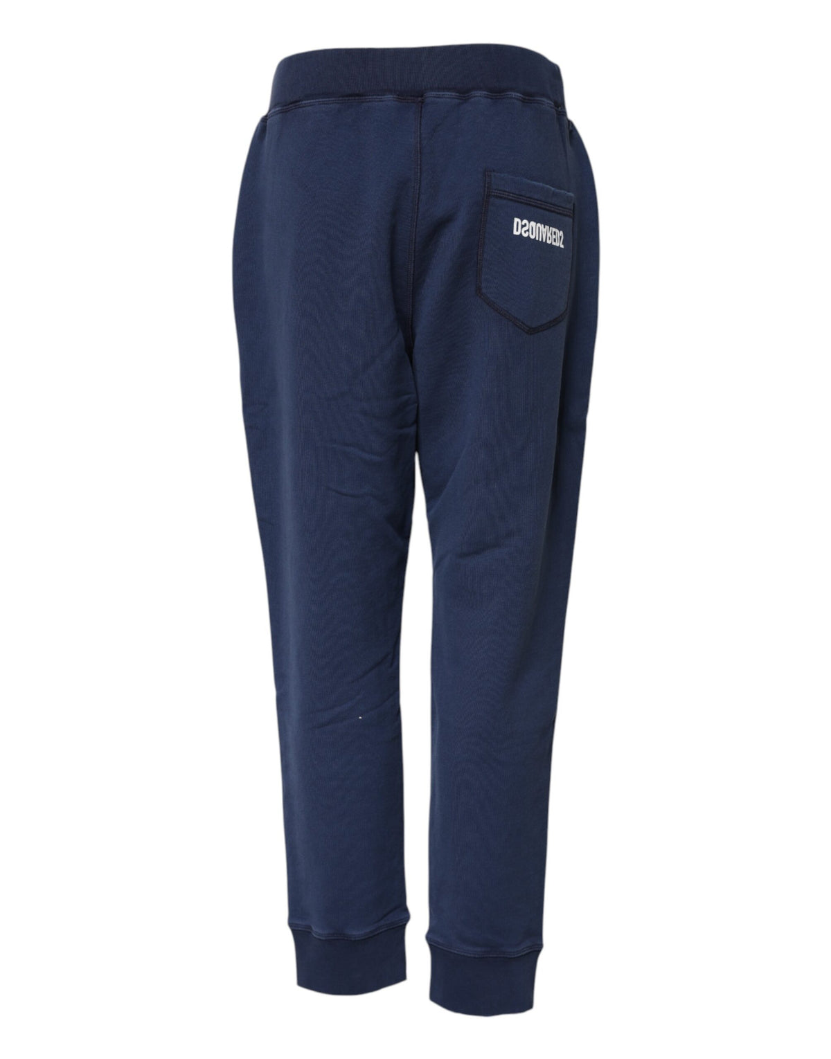 Dsquared² blå midjehöga joggingsbyxor i bomull