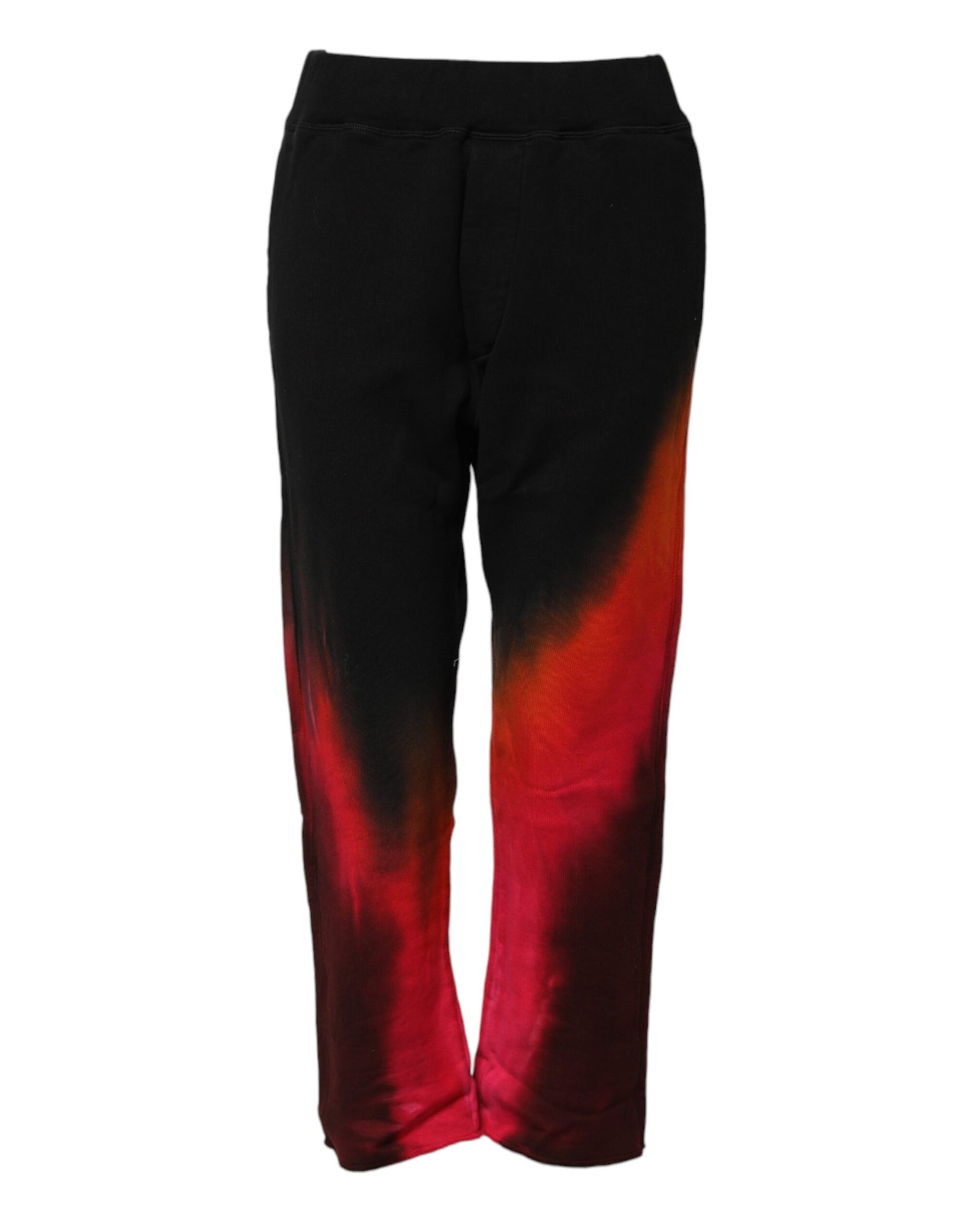 Pantalon de jogging Dsquared² en coton noir et rouge, coupe droite