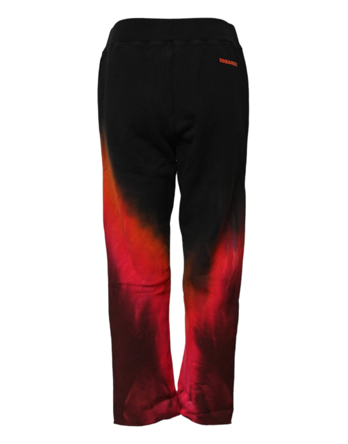 Pantalon de jogging Dsquared² en coton noir et rouge, coupe droite