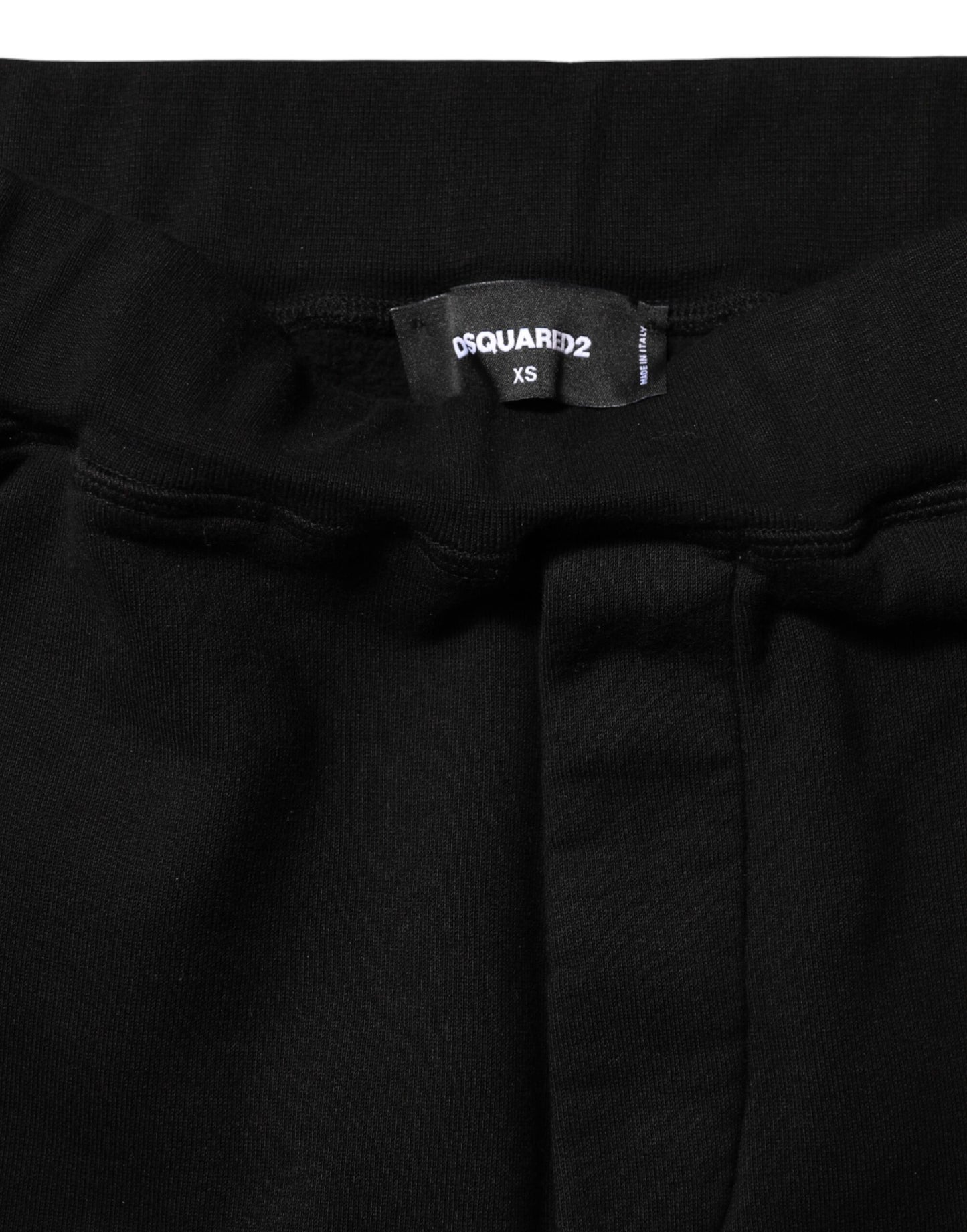 Pantalon de jogging Dsquared² en coton noir et rouge, coupe droite