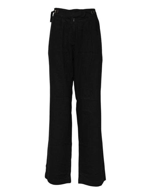Pantaloni neri a vita alta Ermanno Scervino