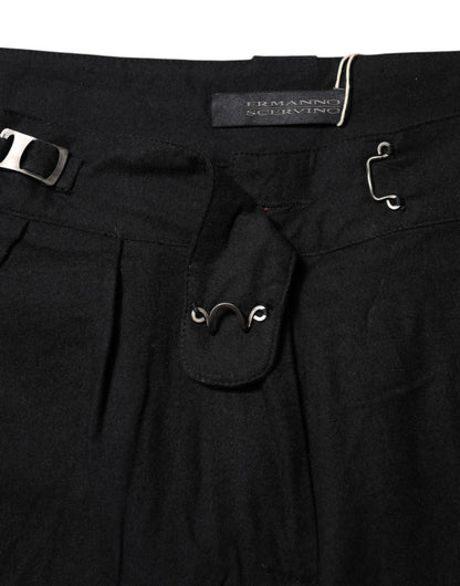 Pantaloni neri a vita alta Ermanno Scervino
