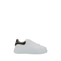 Philipp Plein White Calf Leather Bos Taurus Low Top Sneakers