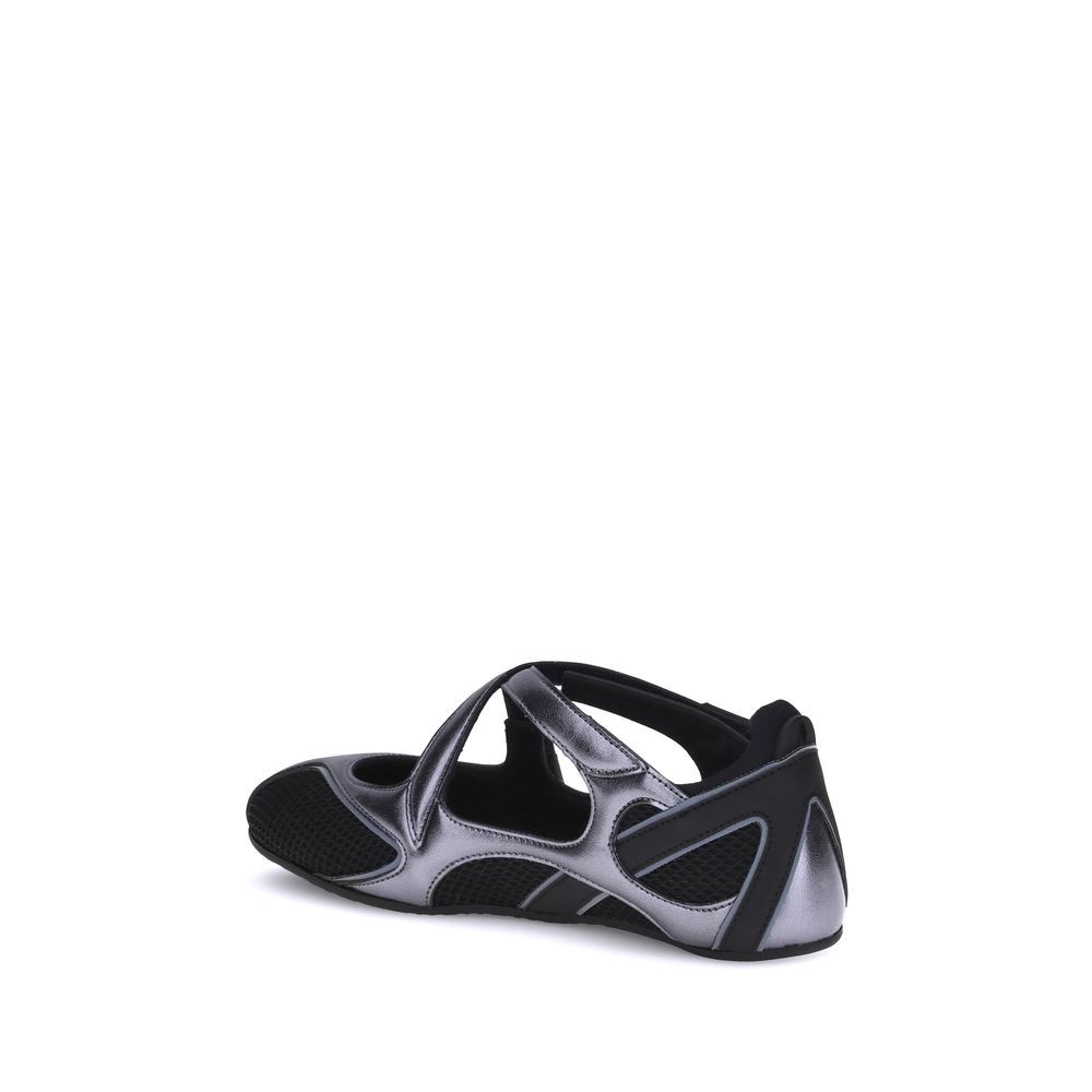 Ballerine Attico in polietilene nero