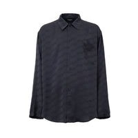 Camicia in viscosa grigia Balenciaga