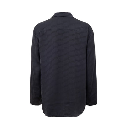 Camicia in viscosa grigia Balenciaga