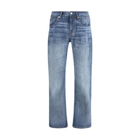 Jean droit en coton bleu 7FOR