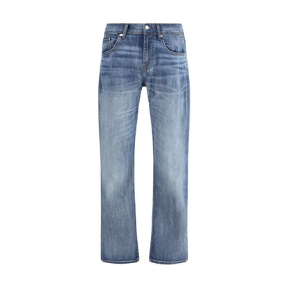 Jean droit en coton bleu 7FOR