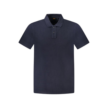 Polo da uomo Hugo Boss in cotone blu