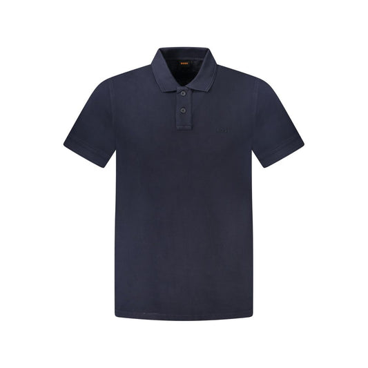 Polo da uomo Hugo Boss in cotone blu