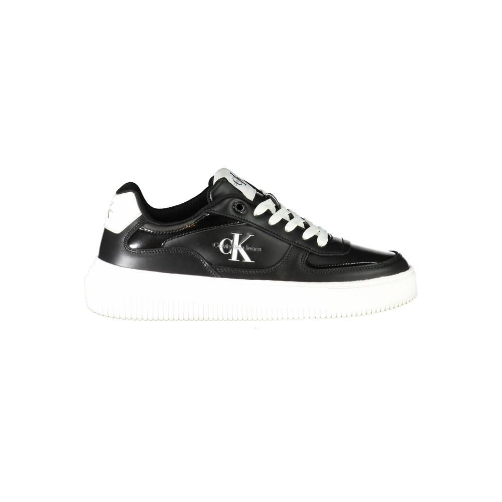 Baskets Calvin Klein noires en polyuréthane pour femmes