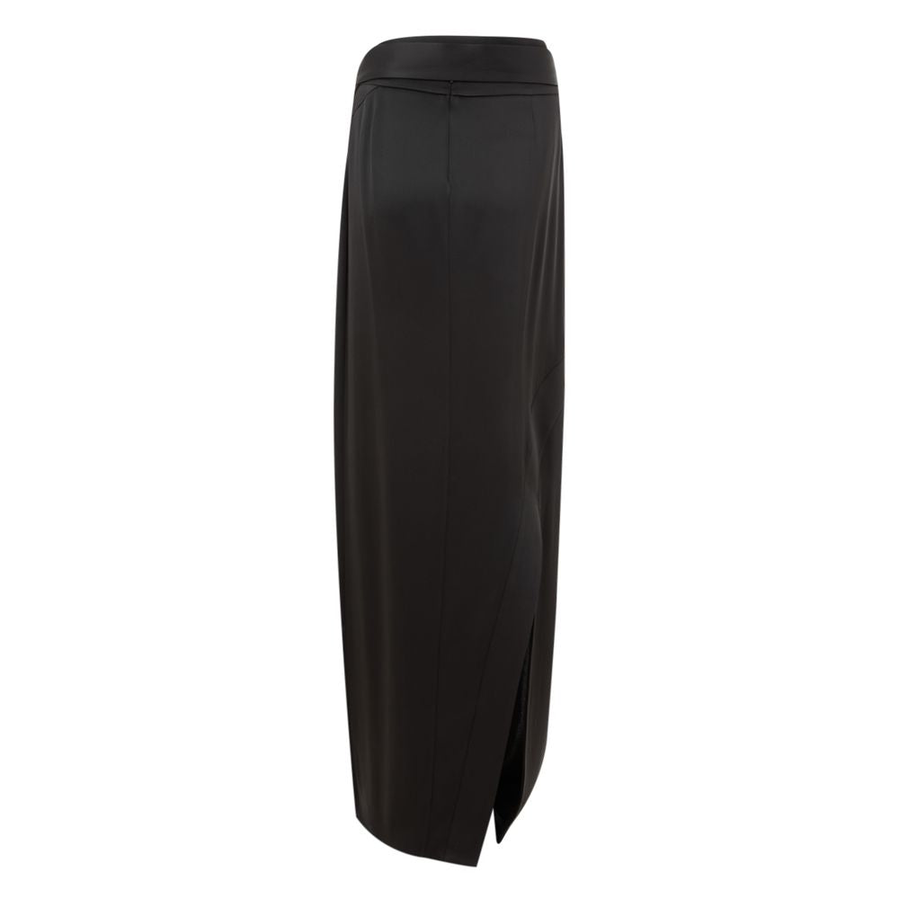 Jupe longue en acétate noir Tom Ford