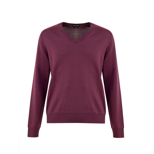 Felpa in seta viola Tom Ford