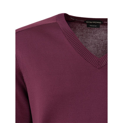 Felpa in seta viola Tom Ford
