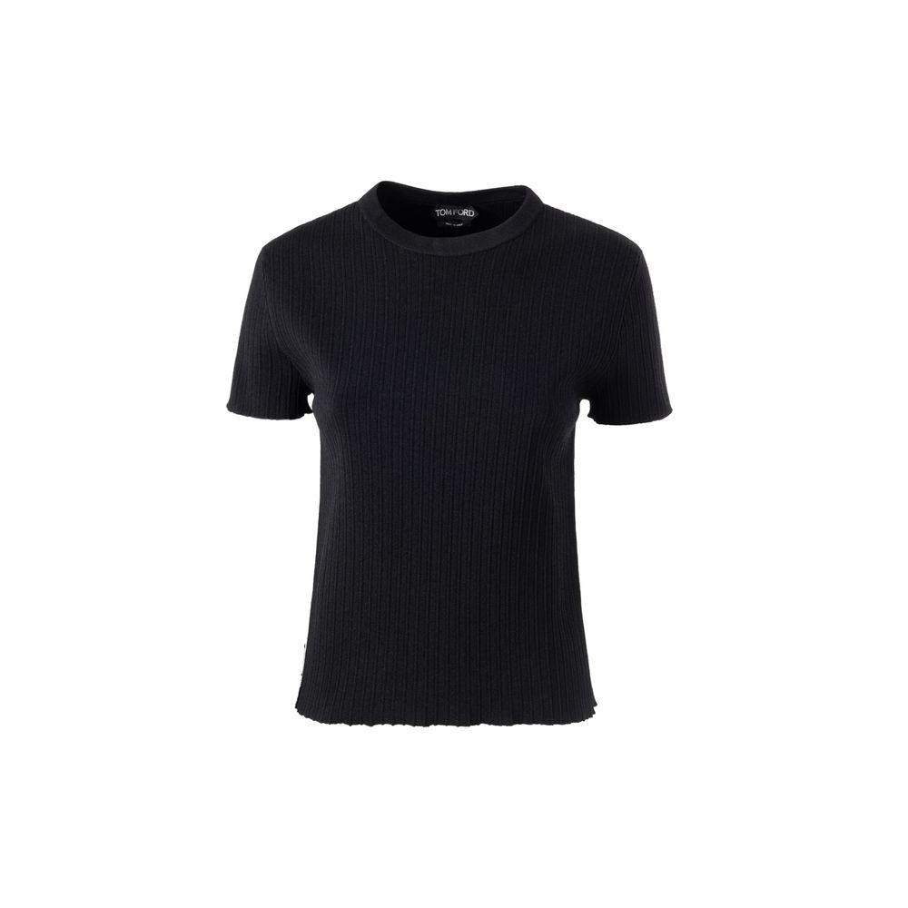 Maglietta in seta nera di Tom Ford