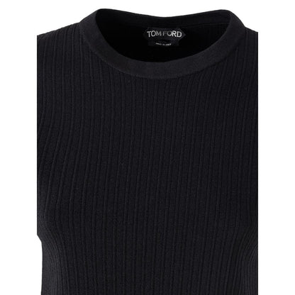 Maglietta in seta nera di Tom Ford
