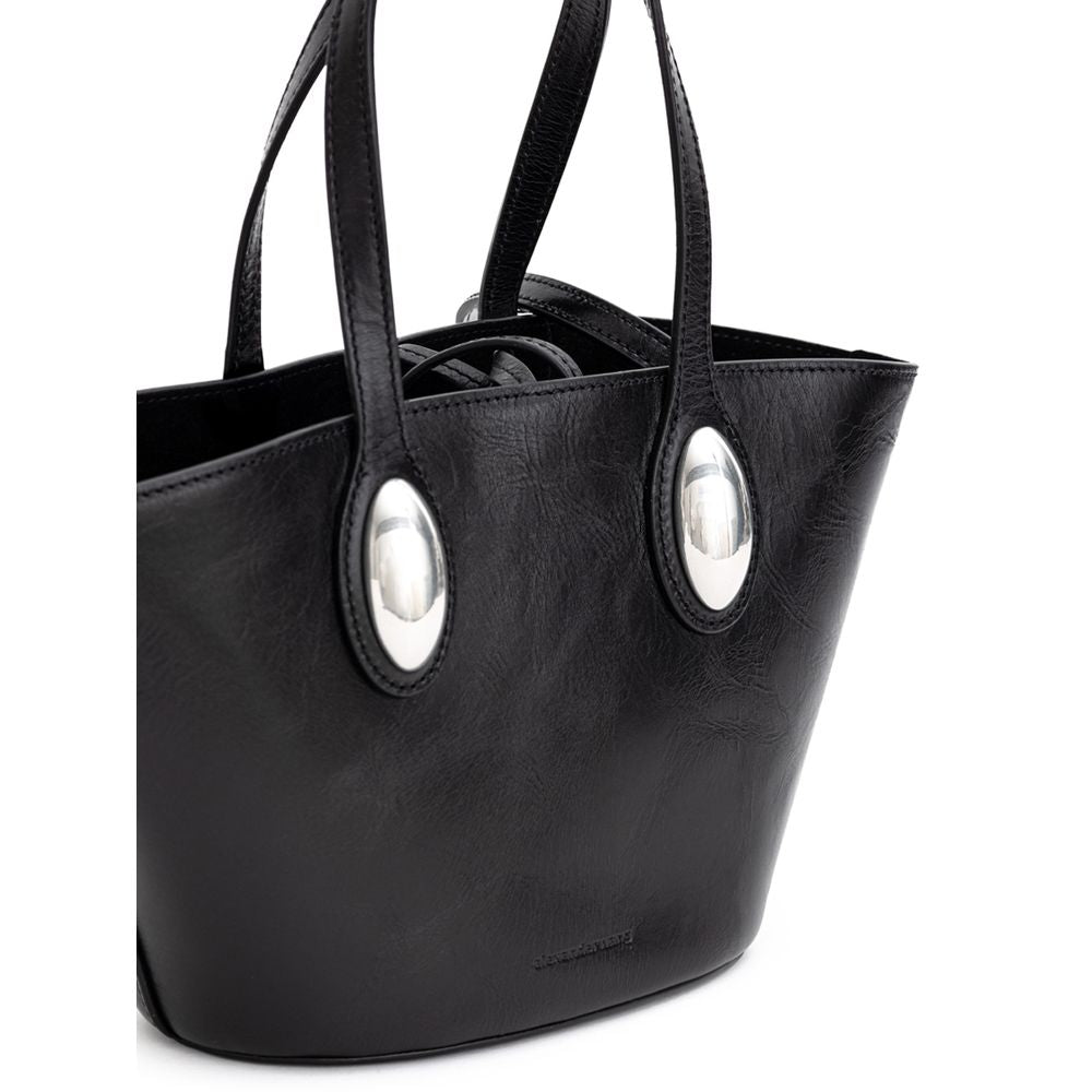 Borsa a tracolla in pelle nera di Alexander Wang