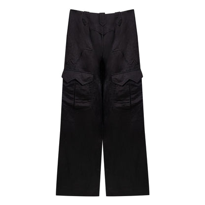 Pantaloni cargo in viscosa nera Tom Ford