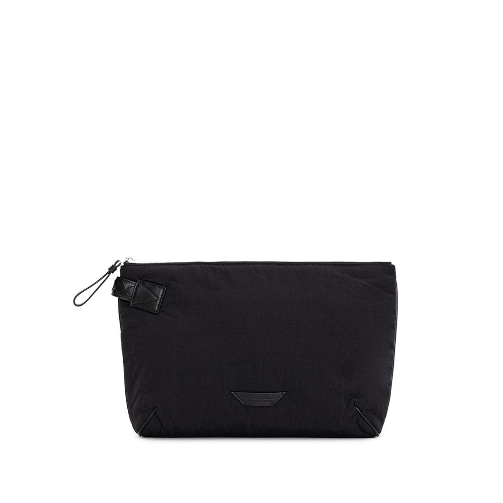 Pochette Bottega Veneta en nylon noir