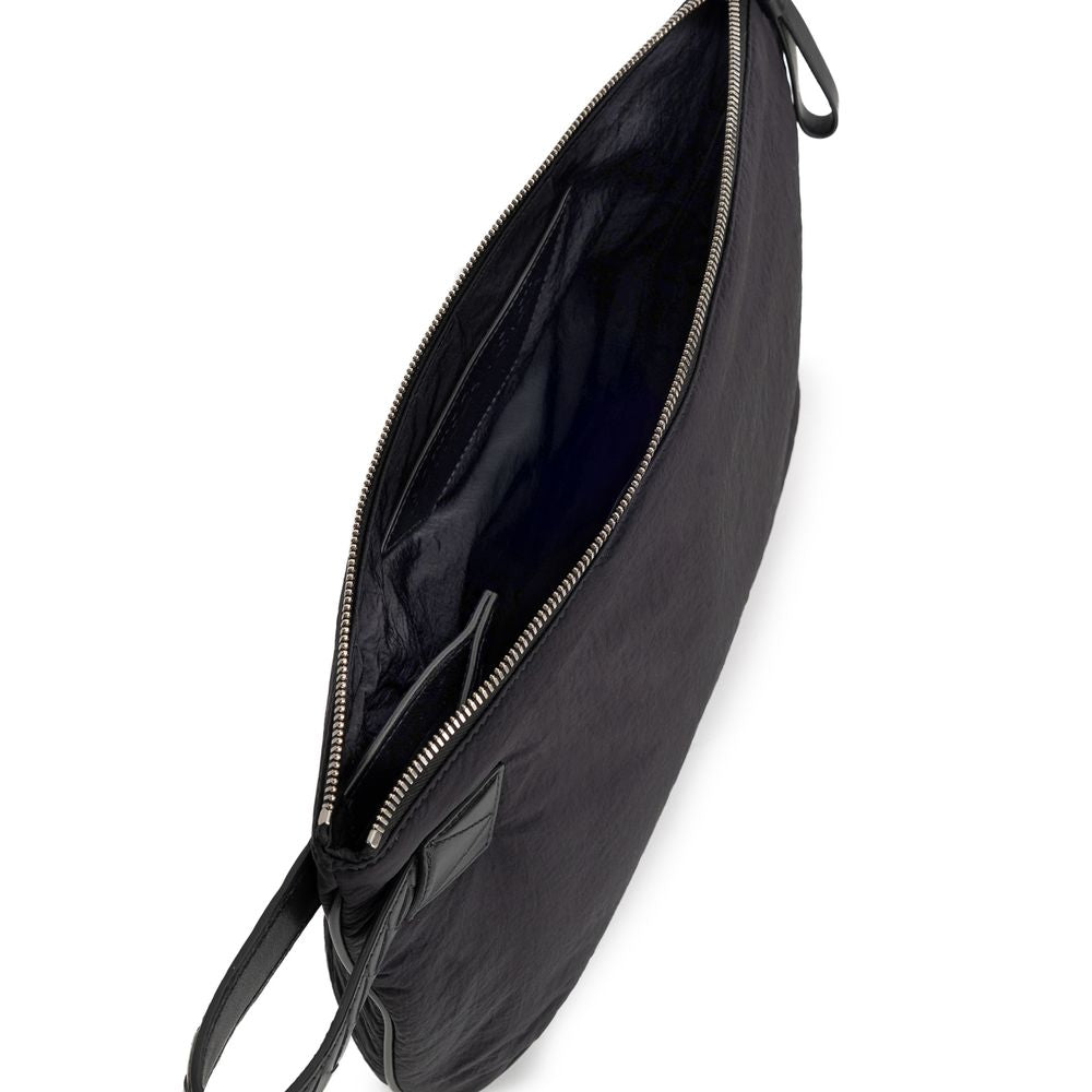 Pochette Bottega Veneta en nylon noir