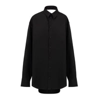 Robe longue Balenciaga en coton noir