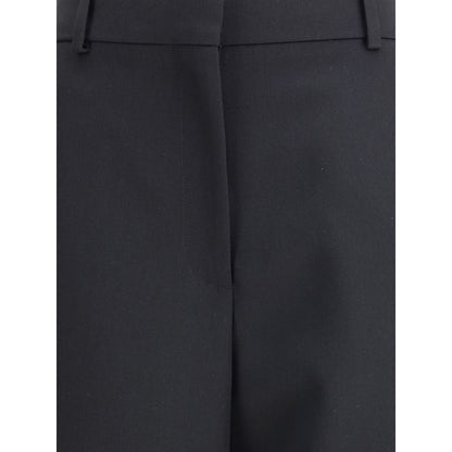Pantaloni eleganti in lana nera Givenchy