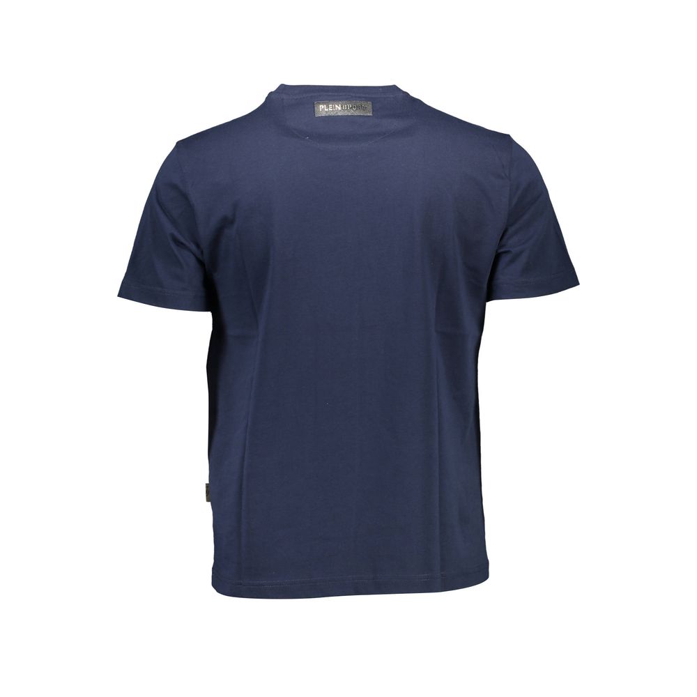 T-shirt da uomo in cotone blu Plein Sport