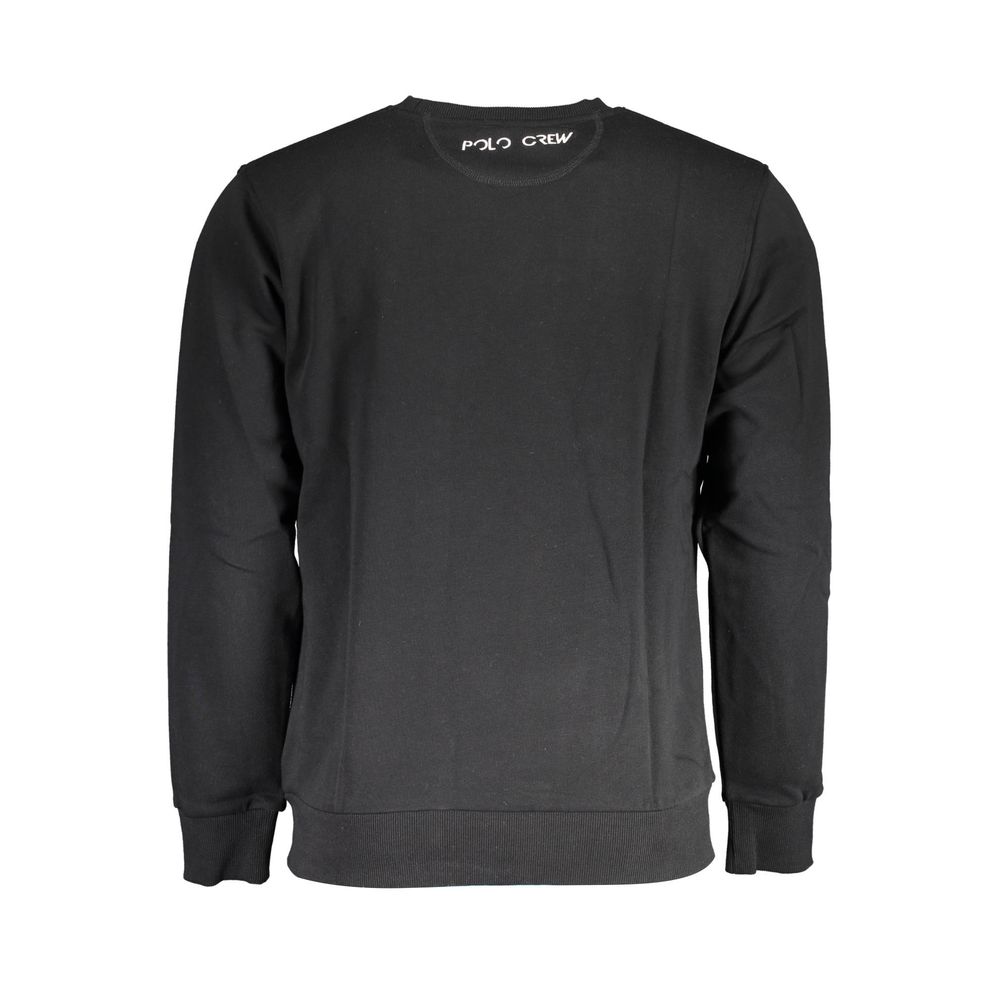 Maglione da uomo in cotone nero La Martina