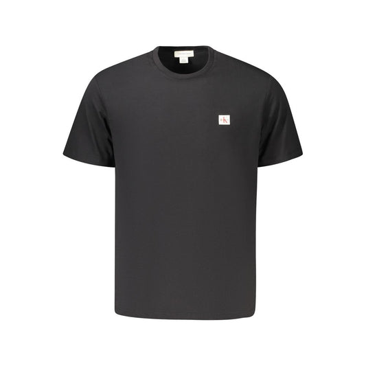 Maglietta da uomo in cotone nero Calvin Klein