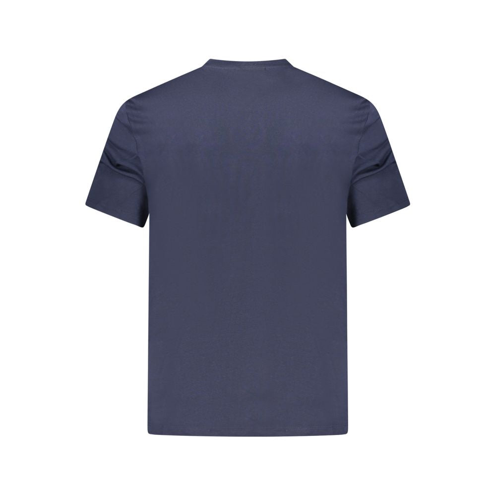 T-shirt da uomo in cotone blu Calvin Klein