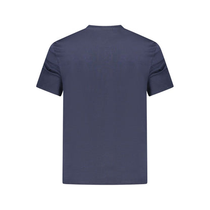 T-shirt da uomo in cotone blu Calvin Klein