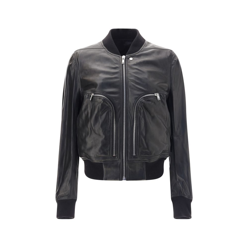 Giacca Rick Owens in pelle modello Bauhaus Flight