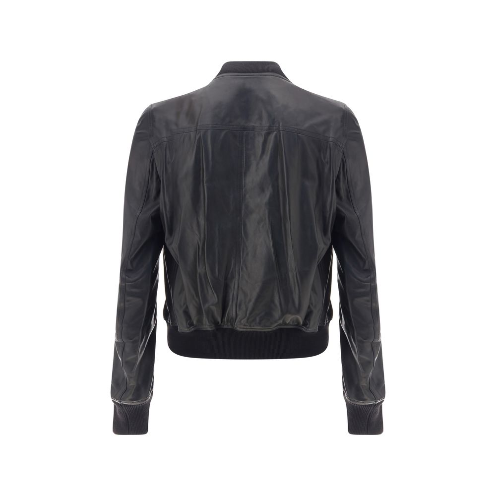 Giacca Rick Owens in pelle modello Bauhaus Flight