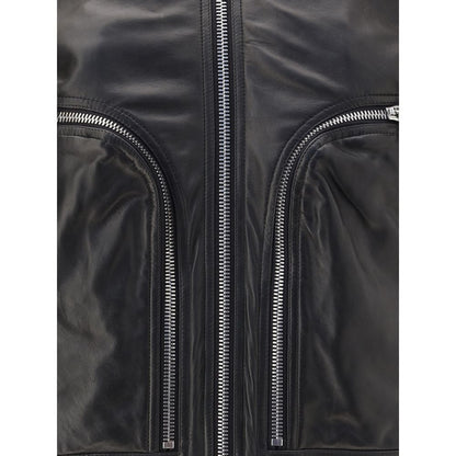 Giacca Rick Owens in pelle modello Bauhaus Flight